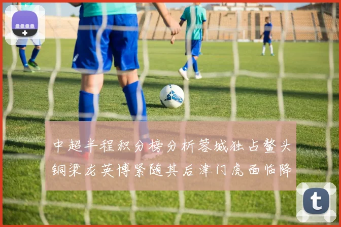 中超半程积分榜分析蓉城独占鳌头铜梁龙英博紧随其后津门虎面临降级危机